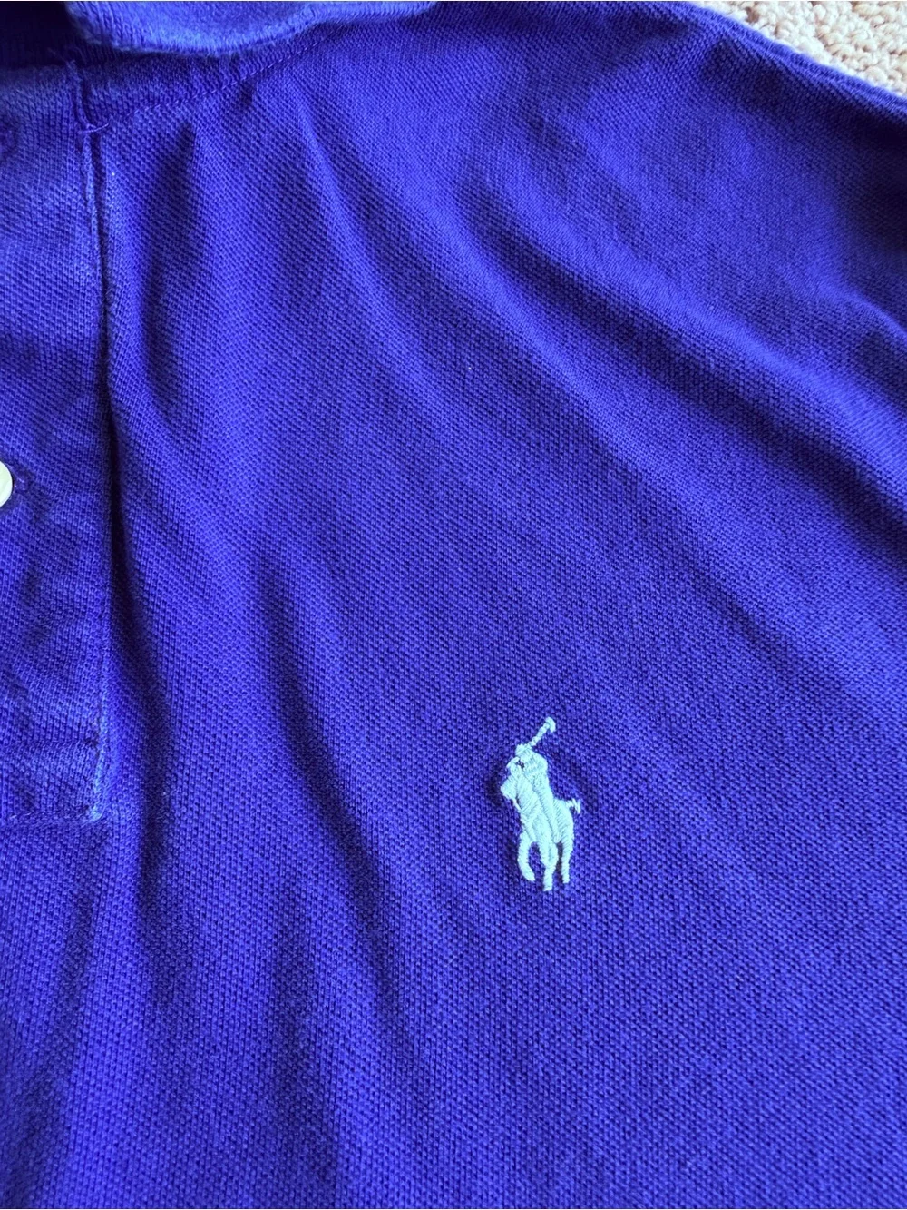 Ralph Lauren vibrant blue Polo Shirt with Embroidered Pony